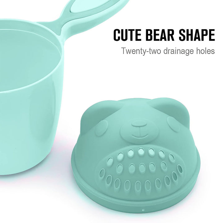 Baby Shampoo Shower Cup Safe Soft Bathing Water Scorpion Baby Bath Tumbler Hair Washing Mug Rainer - TezCart
