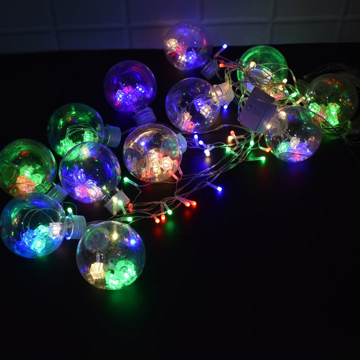 12  Wish Balls Window Curtain String Lights with 8 Flashing Modes Decoration for Home Decoration, Diwali & Wedding LED Christmas Light Indoor and Outdoor Light ,Festival Decoration (Plastic, Multi Color) Your Brand