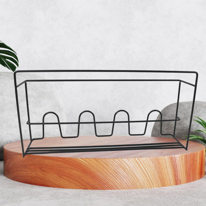 Metal Self Adhesive Multipurpose Kitchen Accessories Organizer Rack Wall (1 Pc) - TezCart