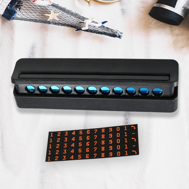 Temporary Car Parking Mobile Number Display with Magnetic Numbers Stickers,Car Parking Magnetic Mobile/Telephone Number Plate (1Pc)   Your Brand