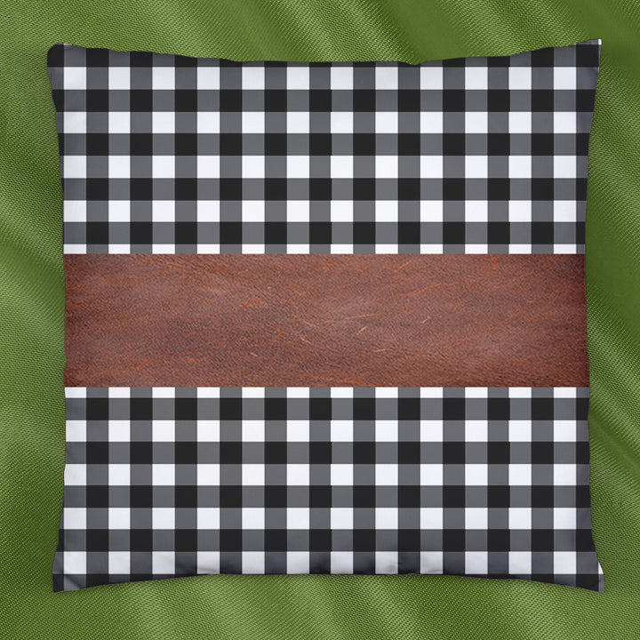 Pillow Covers, Leather & Cotton Cushion Covers (19 × 12 Inch / 1 Pair / 2 Pc) Your Brand