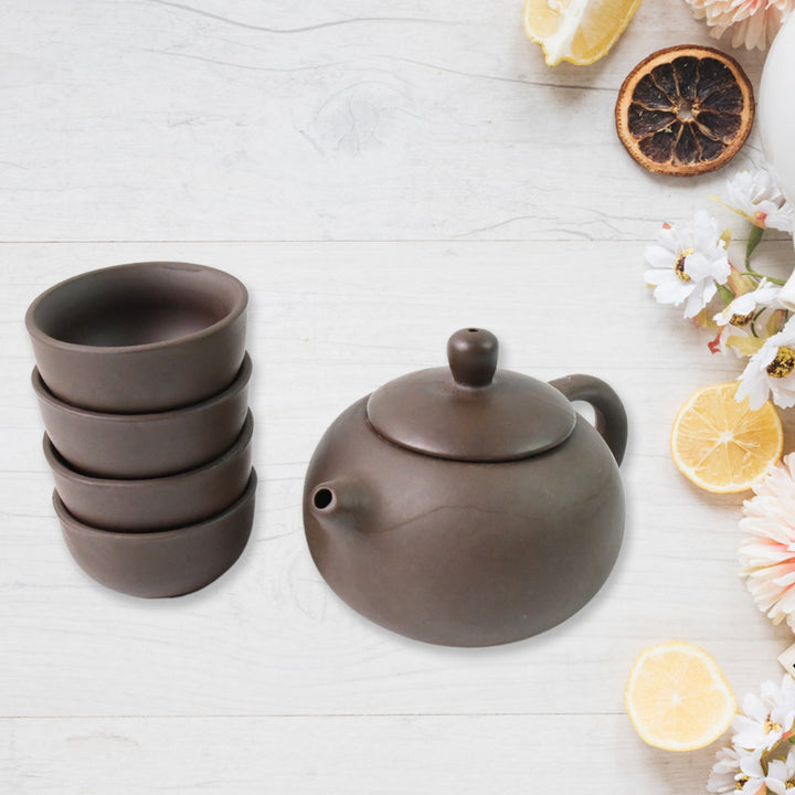 Portable Kung Fu Tea set with a portable travel bag (set of 6pcs) - TezCart