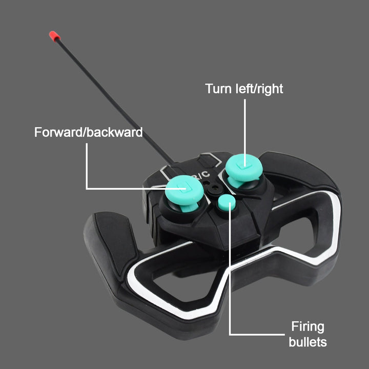 New Remote Control Vehicle 4wd Off Road Climbing Vehicle Water Bomb Armored Tank Battle Launcher Boys' Children's Toy Car (1 pc / With Remote) Your Brand