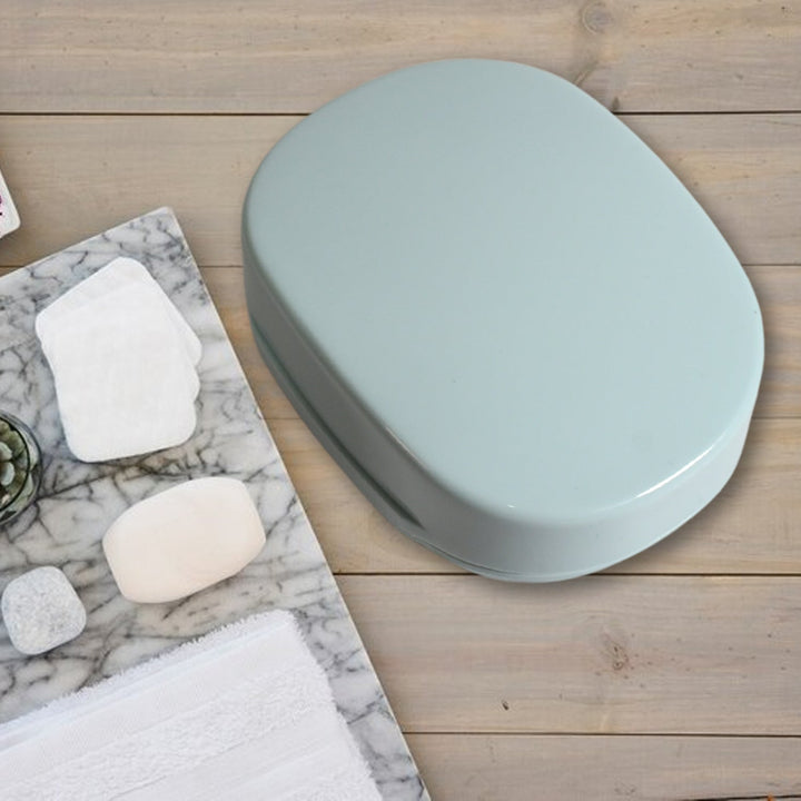 Soap Container, Soap Box Household Kitchen and Bathroom Can Use PP Material Drain Box, Soap Dish, for Bathroom Shower Home Outdoor Camping (1 Pc) Your Brand
