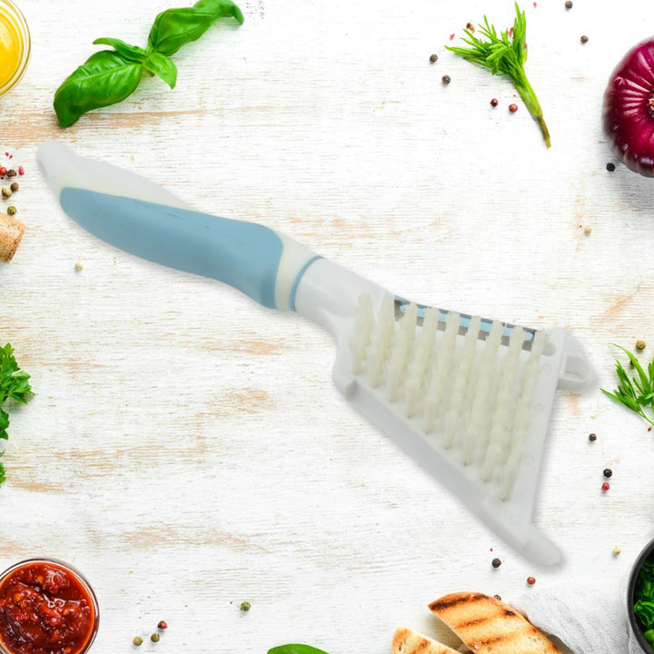 Multipurpose Peeler Brush, Vegetable Peeler with Brush, Multifunctional Fruits and Vegetable Cleaning Brush, Stainless Steel Potato Peelers, Home Kitchen Peeler with Long Handle (1 Pc ) Your Brand