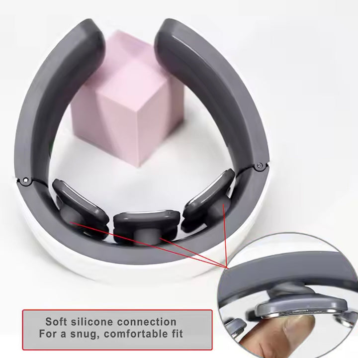 6 Heads Smart Electric Neck and Back Pulse Massager Wireless (1 Pc) - TezCart