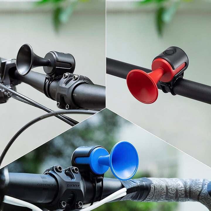Bicycle Air Horn Loud - 120dB 1 Sound Mode Electronic Bicycle Bell,Super Electric Horn with Long Standby Button Battery Operated/IPX4 Waterproof Loud Bell for Adults Your Brand