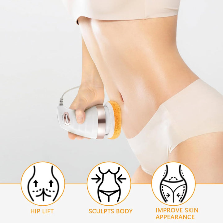 Body Massager Shaping Machine | Body Sculpting Massager with 3 Washable Pads |Adjustable Speeds | Electric Handheld Massager for Belly, Waist, Legs, Arms, Butt (1 Pc) Your Brand