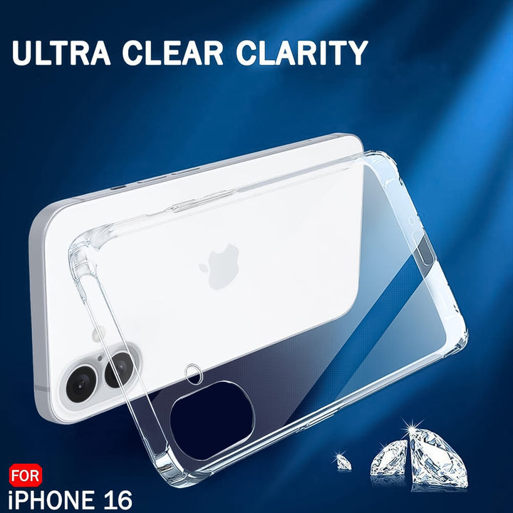 Transparent Hard Case For IPhone 16 Case (1 Pc) - TezCart