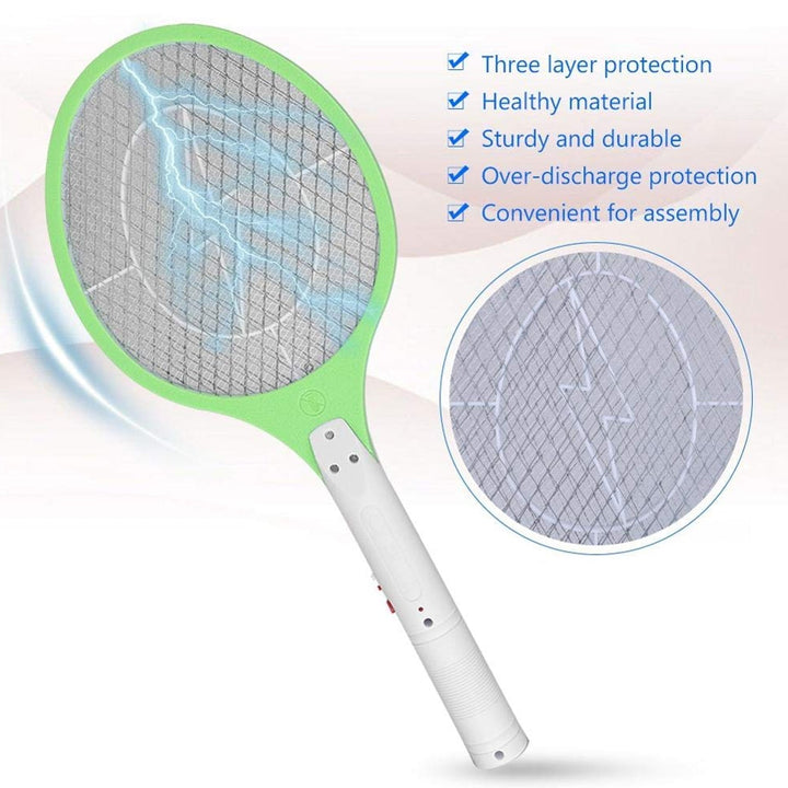 Mosquito Killer Racket Rechargeable Handheld Electric Fly Swatter Mosquito Killer Racket Bat, Electric Insect Killer (Quality Assured) - TezCart