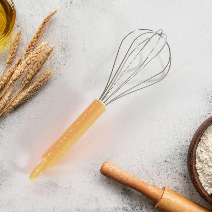 Manual Whisk Mixer Stainless Steel Whisk, Cream Whisk, Flour Mixer, Rotary Egg Mixer, Kitchen Baking Tool (16 Cm) Your Brand