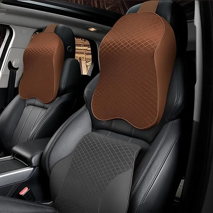 Car Neck Pillow Car Neck Headrest Pillow Memory Foam Car Accessories Cushion Car Seat Head Support Neck Protector Car Seat Neck Pillow, for Driving (1 Pc / Mix Color) Your Brand