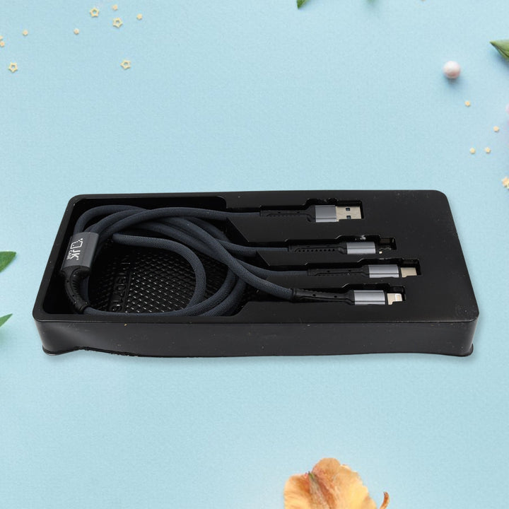 3 in 1 Multi Super Fast Charging Cable (1 Pc / 1200 MM) - TezCart