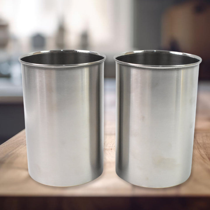 Multipurpose Stainless Steel Airtight Containers with See Through Lid (2 Pc Set / 1000 ML) - TezCart