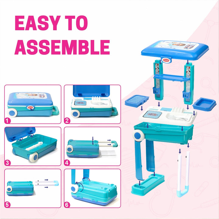Premium Doctor Set Trolley Little Doctor Kids Toy (1 Set) - TezCart