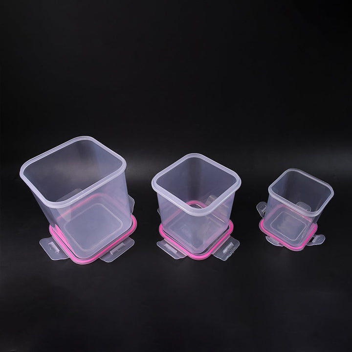 Kitchen Storage Container Set Of 3 Pcs (1500, 1000, 500 ML) your brand