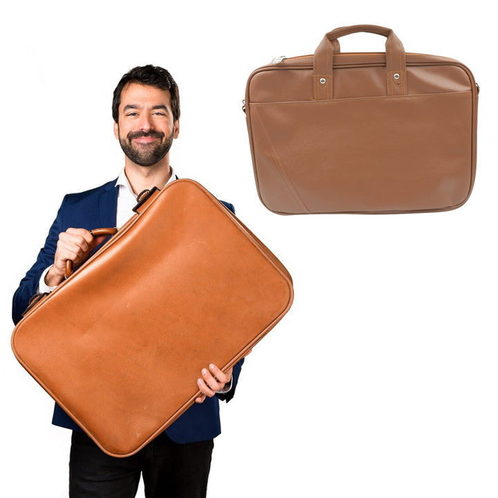 Multipurpose Bag, Shoulder Side Bag Office Laptop Faux Leather Executive Formal Laptop & MacBook Messenger / Office / Travel / Business / Shoulder / Hand / Sling Bag for Men Women with Multiple compartments Your Brand