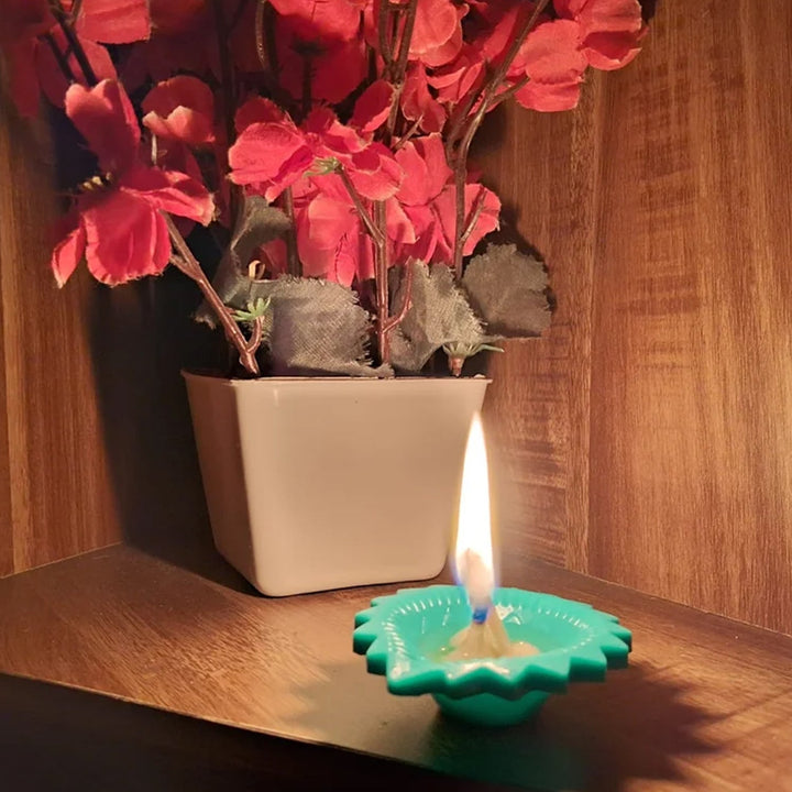 Silicone Diya for Diwali Attractive Design Colourful Diya Combo (Mix Design /1 Pc) - TezCart