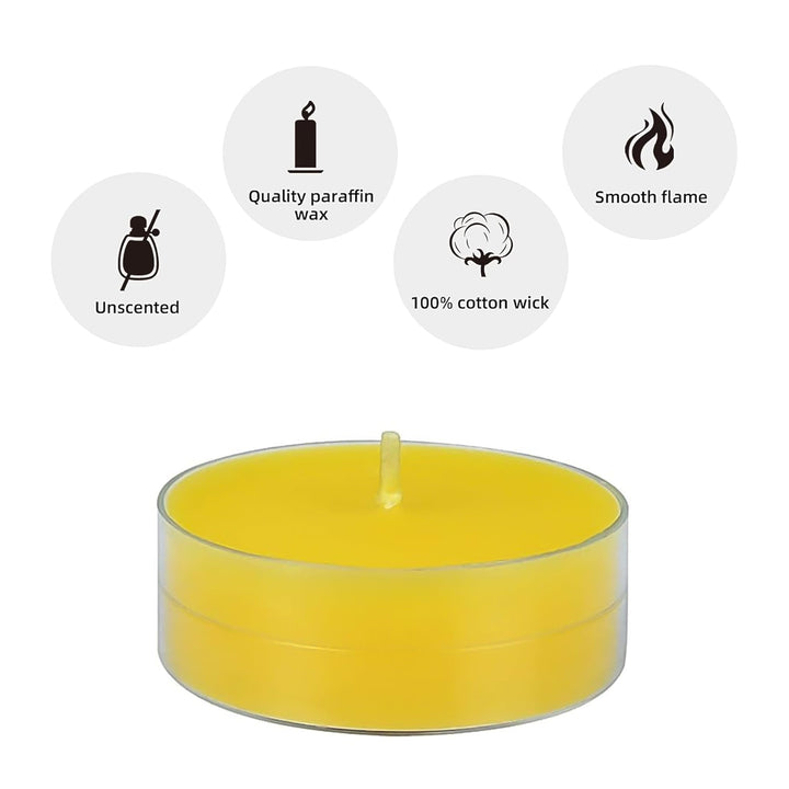 Tealight Diwali Candles for Home Decoration Smokeless Candles for Decorations Long Burning for Mood Dinners Parities Home Decoration Wedding Candle (1 Pc / Mix Color) Your Brand