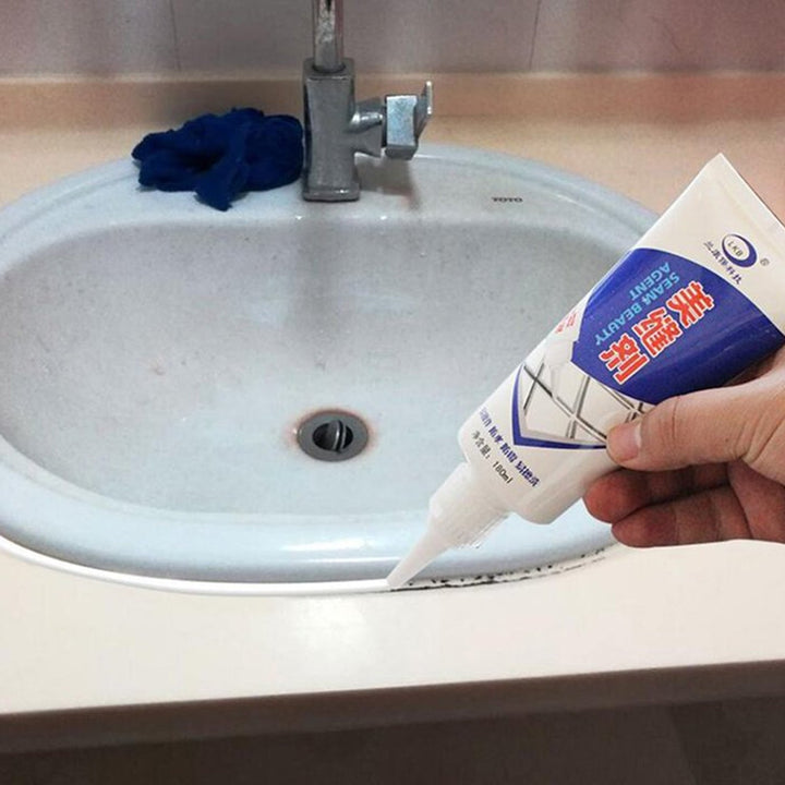 Waterproof Tile Gap / Crack / Grout Filler Water-Resistant Silicone Sealant for DIY Home Sink Gaps / Tiles Gaps / Grouts Repair Filler Tube For Home, Office, Bathroom, Toilets(180 Ml) Your Brand