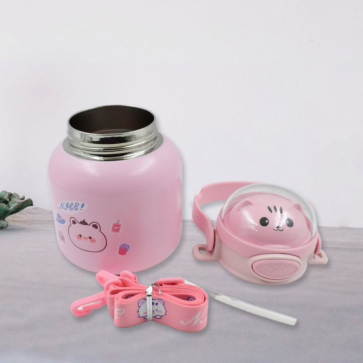 Stainless Steel Mug / Bottle Vacuum Insulated Cup With Handle & Strap (700 ML) Your Brand