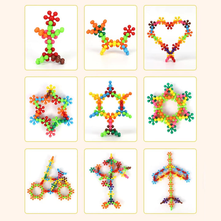 Star Shaped, Star Block Interlocking Blocks Colorful Star Building Blocks (100 Pcs Set) - TezCart