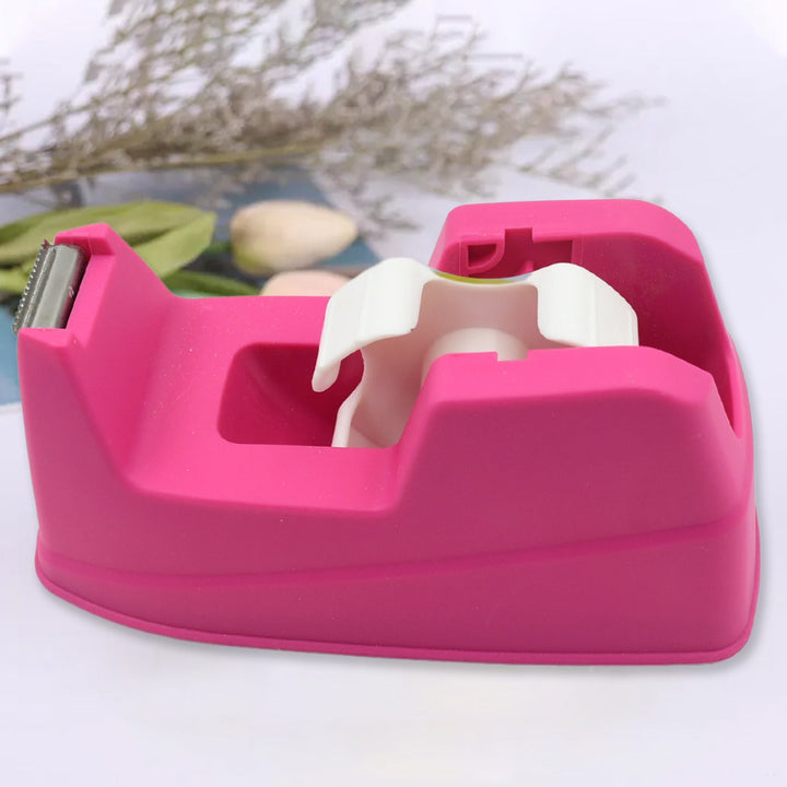 Plastic Tape Dispenser Cutter for Home Office use, Tape Dispenser for Stationary, Tape Cutter Packaging Tape (1 pc / 631 Gm) Your Brand