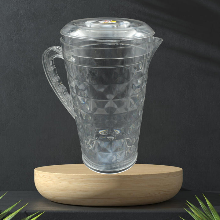 Mocktail Pet Jug  Plastic Jug With lid, Drinking Beverage Jag, Transparent Tableware  Reusable BPA Free, Plastic Water jug for Home use, Perfect for Home, Restaurants Your Brand