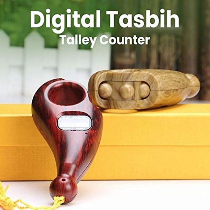 Digital Tasbih/Tasbeeh Digital Tally Counter, Wooden Religious Tally Counter Digital Beads (for Zikr/Naam Jaap) Your Brand