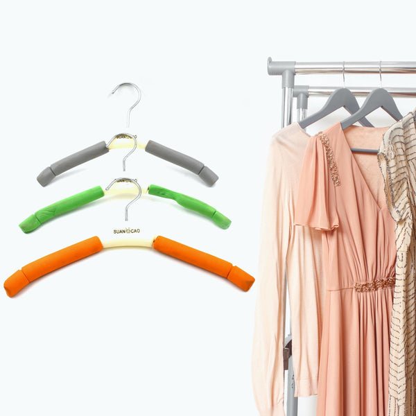 Solid Sponge Hanger Non-Slip Hanger (1 Pc / Mix Color / B Grade) Your Brand
