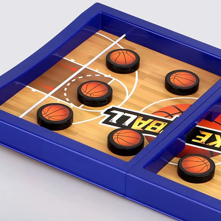 Fast Sling Basketball Puck Game Paced Table Desktop Battle Ice Hockey Game for Adults and Kids Parent-Child Winner Board Games Interactive Toy, Desktop Table Game Your Brand