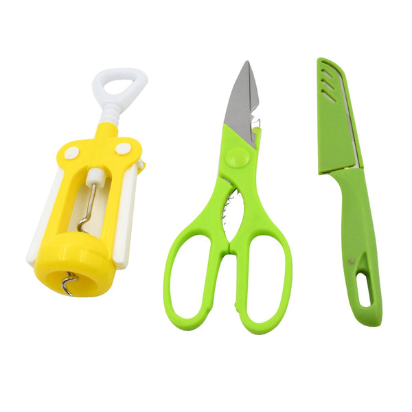 Multifunction Kitchen Tools Stainless Steel and Plastic Kitchen Knife and Scissor Ideal Accessory Set for Kitchen Your Brand