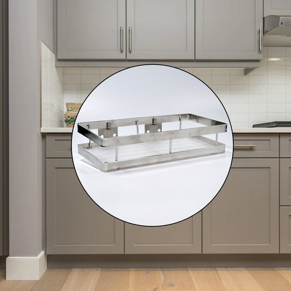 25 cm Metal Space Saving Multi-Purpose rack for Kitchen Storage Organizer Shelf Stand. Your Brand