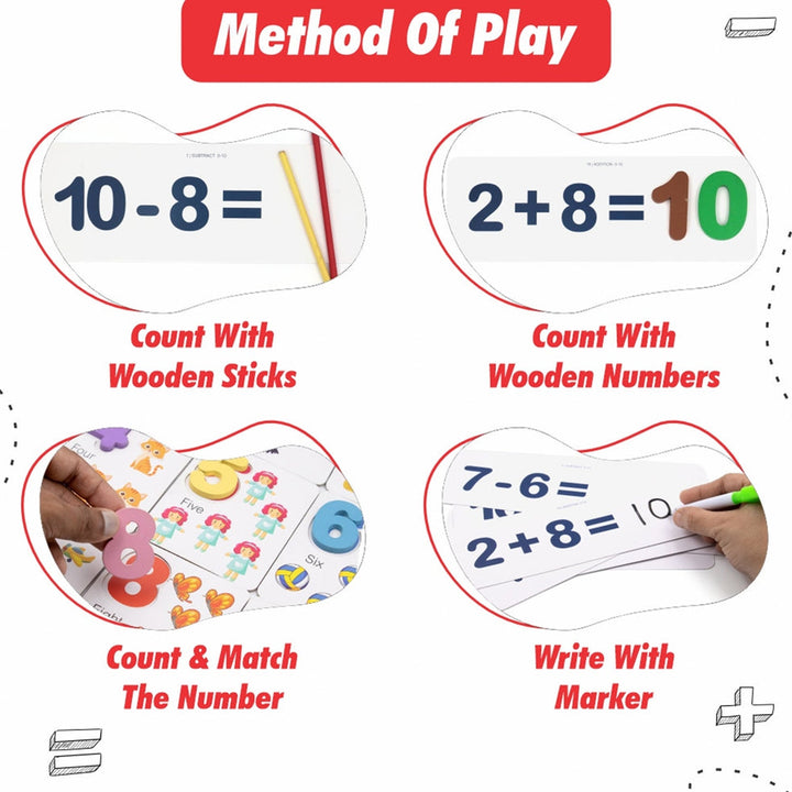 Math Genius for Kids - Educational Math Card (1 Set) - TezCart