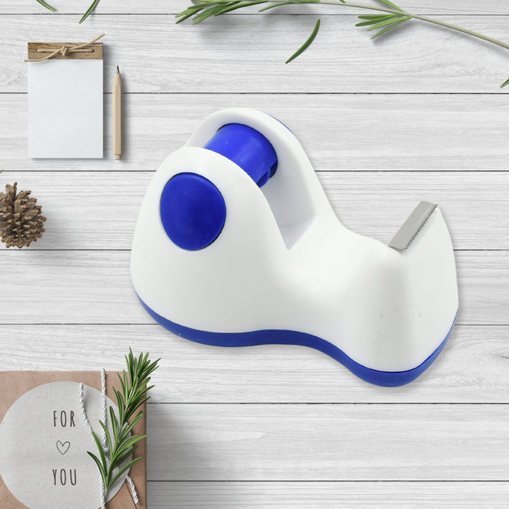 Plastic Tape Dispenser Cutter for Home Office use, Tape Dispenser for Stationary, Tape Cutter Packaging Tape School Supplies (1 pc / 213 Gm) Your Brand