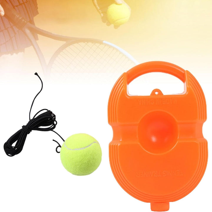 Tennis Trainer Rebound Ball with String, Convenient Tennis Training Gear, Tennis Practice Device Base for Kids Adults Your Brand