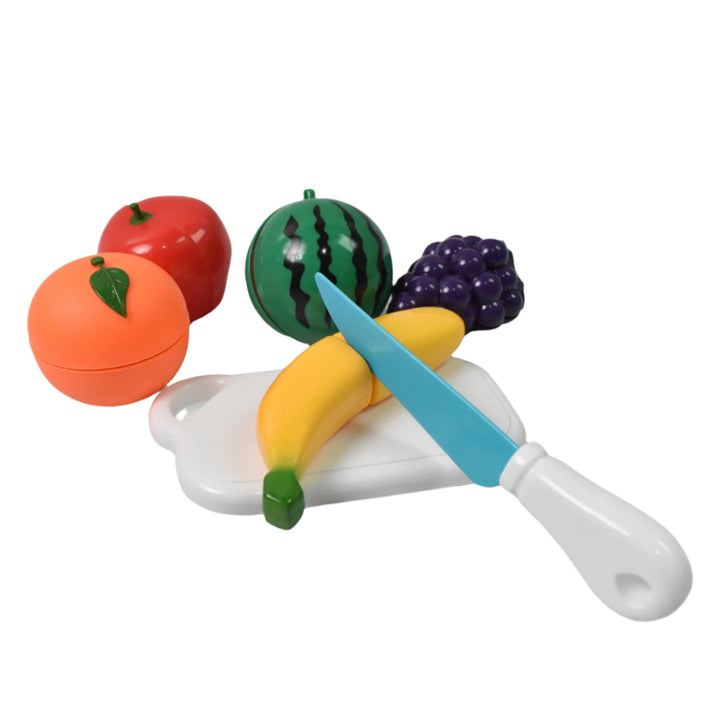 Realistic Sliceable Fruits Cutting Play Toy Set (7 Pcs Set) - TezCart