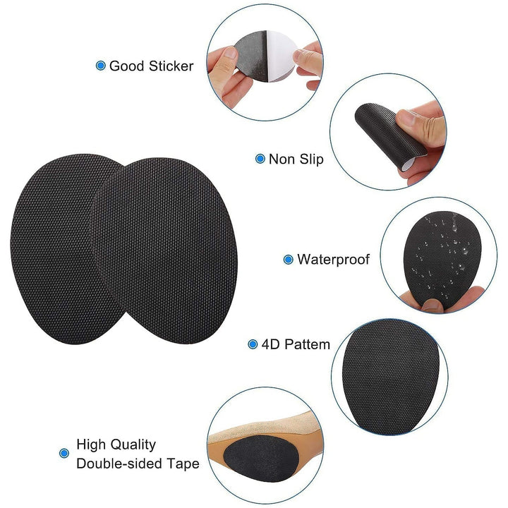 Non-Slip Shoe Pads, Rubber Shoe Sole Protector Pads, Self-Adhesive Shoe Grips Pads Stickers Non Skid for Ladies Shoes, High Heels, Boots Your Brand