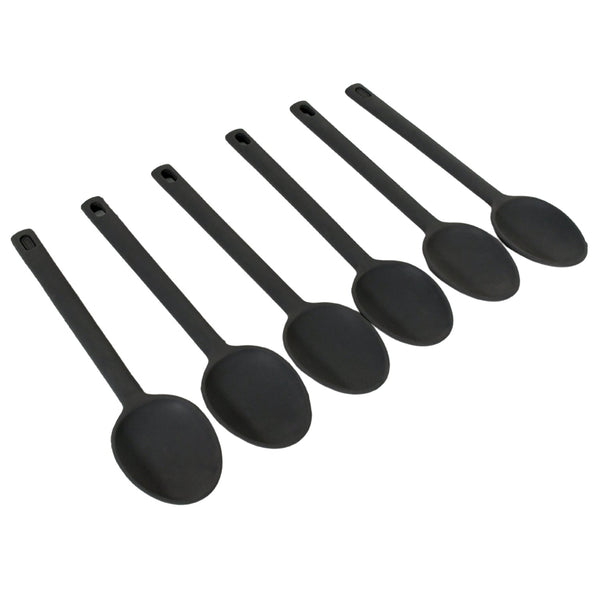 Multipurpose Silicone Spoon, Silicone Basting Spoon Non-Stick Kitchen Utensils Household Heat-Resistant Non Stick Spoons Kitchen Cookware Items For Cooking and Baking (6 Pcs Set) Your Brand