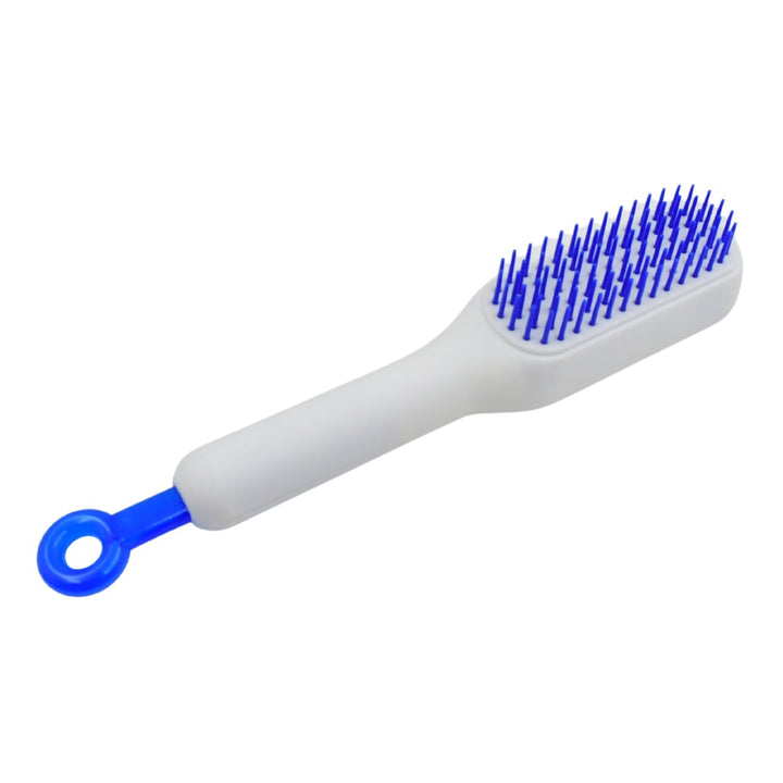 Self-Cleaning Hairbrush, Self-Cleaning Anti-Static Detangling Massage Comb, One-pull Clean Scalable Rotate Lifting Self Cleaning Hairbrush Hair Styling Tools Your Brand