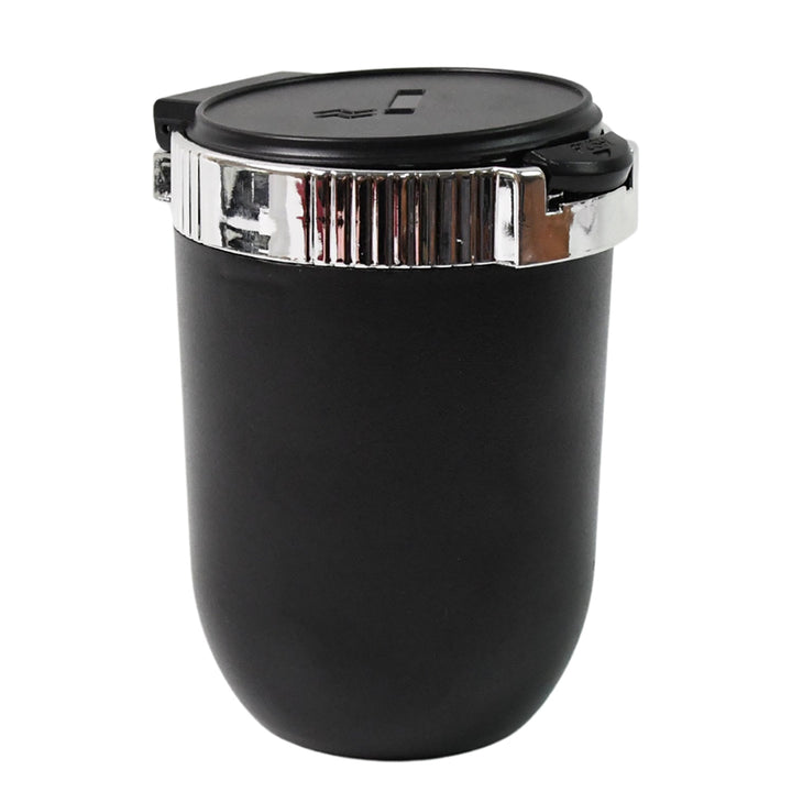 Portable Car Ashtray with Lid and Blue LED Light (1 Pc) - TezCart