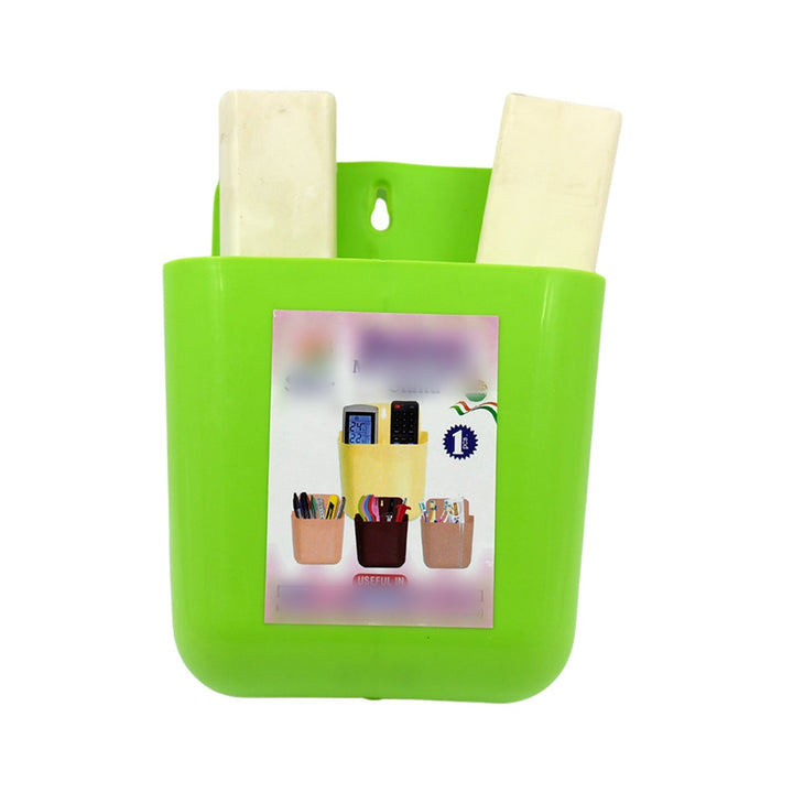 2-Section Multipurpose Wall Holder – Mobile, Remote & Makeup Brush Storage (1 Pc) Your Brand