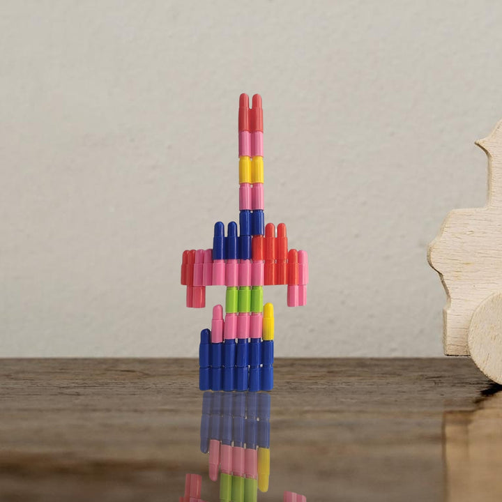 Bullet Blocks for Intelligent Kids Creative Bullets Shaped Building Blocks (Approx 88 Pcs) - TezCart