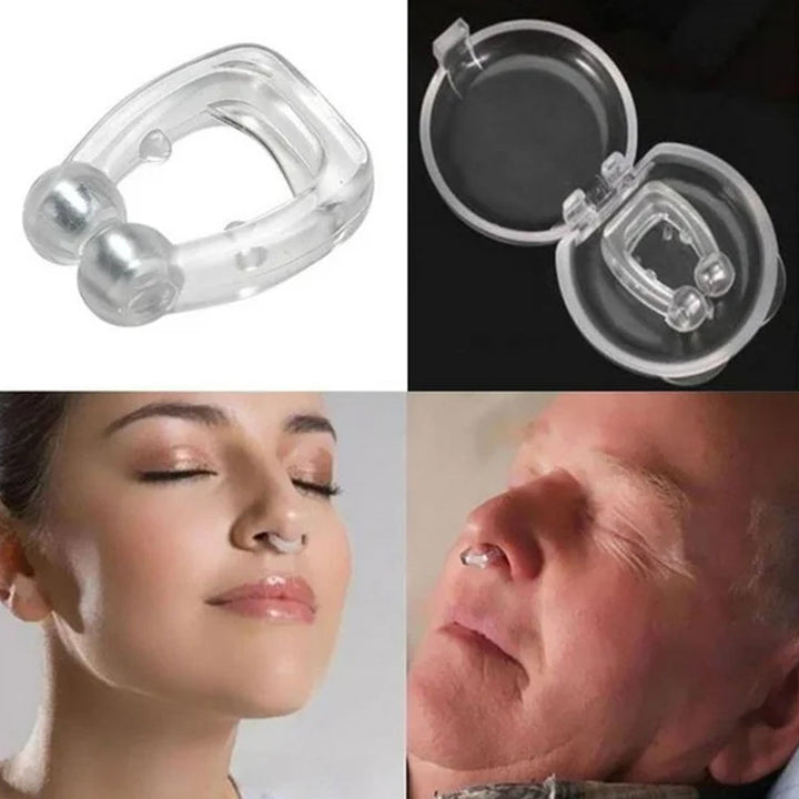 Anti Snore device for men and woman Silicone Magnetic Nose Clip For heavy Snoring sleeper, Snore Stopper, Anti Snoring Device (1 Pc) - TezCart