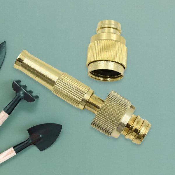 water spray nozzle for water pipe booster nozzle for car wash nozzle with high pressure water adjustable brass nozzle water spray gun for gardening watering tools - TezCart