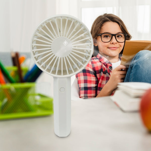 Mini Handheld Fan Portable Rechargeable Mini Fan Easy to Carry, for Home, Office, Travel and Outdoor Use (Battery Not Included) Your Brand