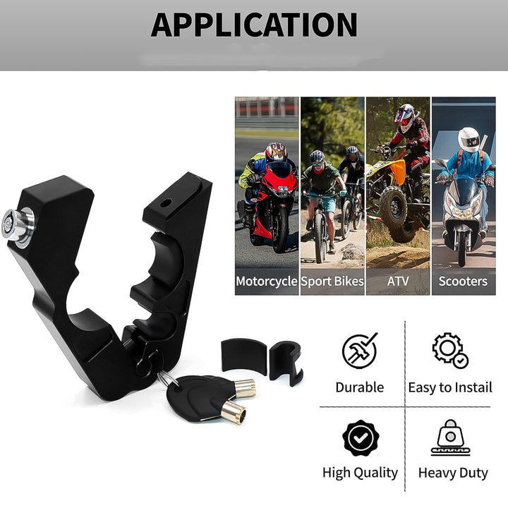 Motorcycle Grip Lock Universal Motorcycle Handlebar Throttle Grip Security Lock Your Brand
