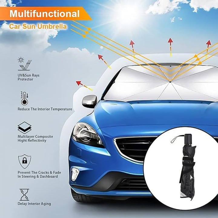 Windshield Umbrella Sun Shade Cover for Car (1 Pc) - TezCart