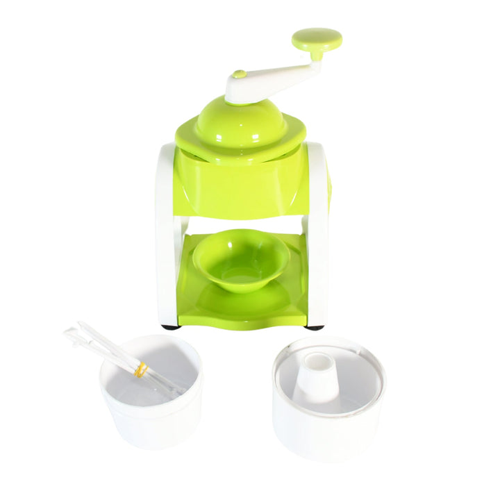 Miracle Small Plastic Ice Gola Maker Ice snowmaker Machine | Ice Crusher | Indoor Outdoor Manual With Steel Blade & Anti slip Grip (1 Pc) Your Brand