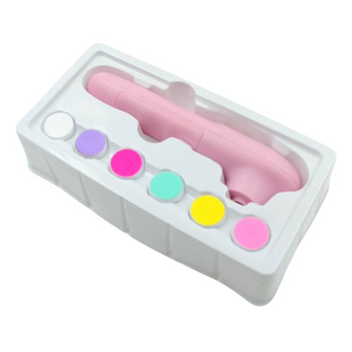 6 in1 Electric Manicure Nail Sharpener for Babies and Children Baby Nail Cutter Manicure with 6 Grinding Heads, Electric Baby Nail File Electric Nail Clipper Toddler Nail Scissors Dropshipping Your Brand